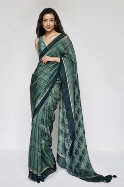 Aparna Saree Set - Green