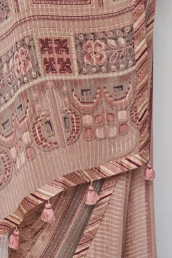 Roksanda Saree Set - Onion Pink 17 Roksanda Saree Set - Onion Pink -Anita Dongre F23SP87 Pink 8