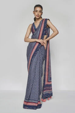 Bluesette Saree Set - Blue