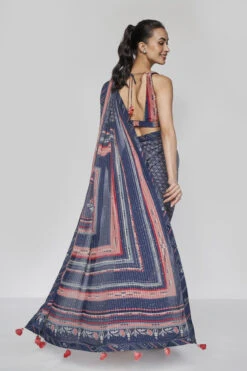 Bluesette Saree Set - Blue 13 Bluesette Saree Set - Blue -Anita Dongre F23SP90 Blue 4