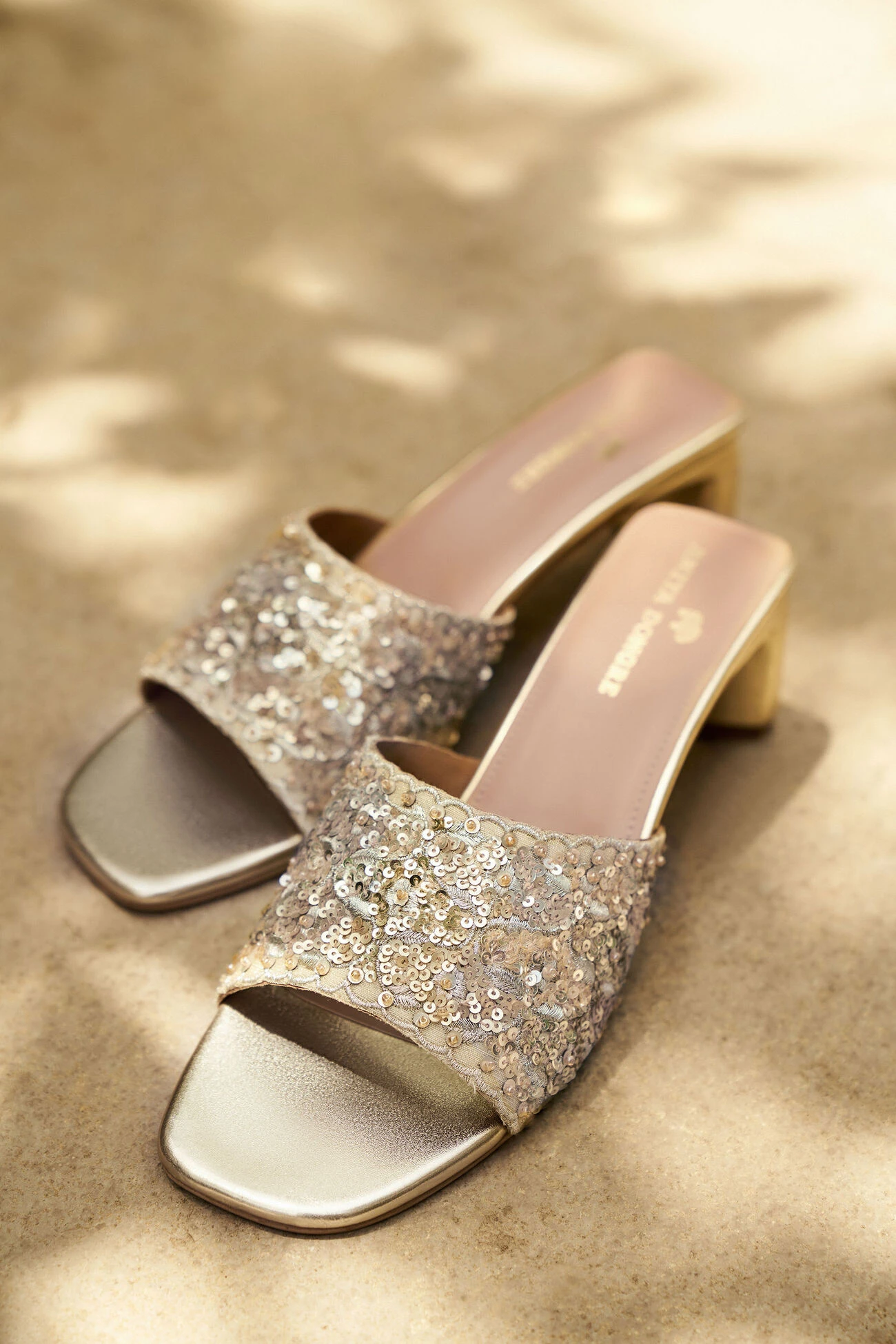 Golden Blossom Heels - Gold 4 Golden Blossom Heels - Gold - Image 2