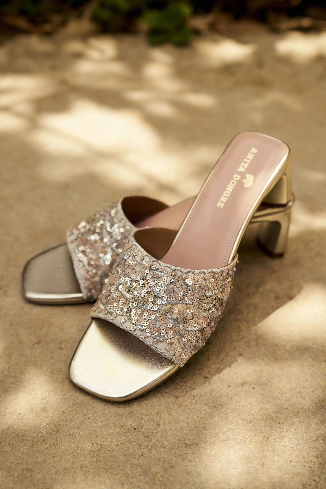 Golden Blossom Heels - Gold 5 Golden Blossom Heels - Gold - Image 3