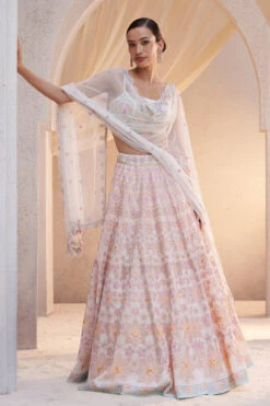 Thamarai Lehenga Set - Natural