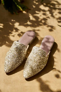 Golden Bloom Mules - Gold -Anita Dongre S23AS3 GOLD 3