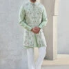 Dhruvam Nehru Jacket - Sage Green