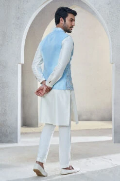 Nivan Nehru Jacket - Powder Blue -Anita Dongre S23B2RS Powderblue 3