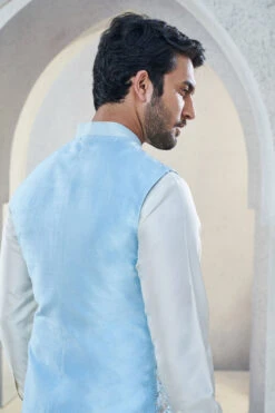 Nivan Nehru Jacket - Powder Blue -Anita Dongre S23B2RS Powderblue 5