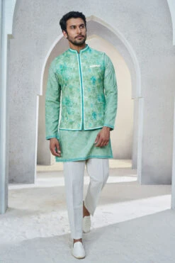 Anay Nehru Jacket - Sage Green