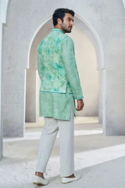 Anay Nehru Jacket - Sage Green -Anita Dongre S23B5LF Sage20Green 3