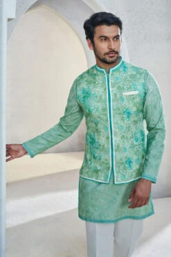 Anay Nehru Jacket - Sage Green -Anita Dongre S23B5LF Sage20Green 4