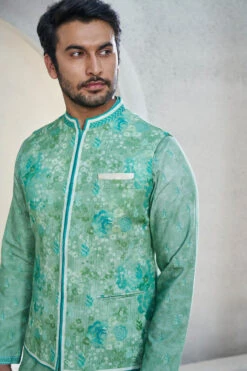Anay Nehru Jacket - Sage Green -Anita Dongre S23B5LF Sage20Green 6