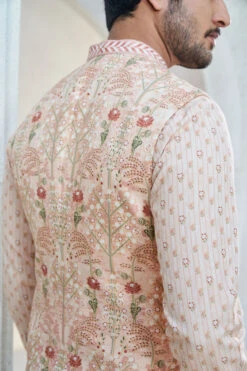 Aakesh Nehru Jacket - Salmon -Anita Dongre S23B6LF Salmon 6