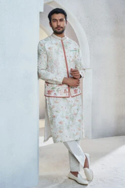 Ajish Nehru Jacket - Ivory
