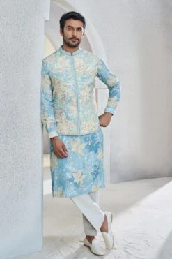 Revaan Nehru Jacket - Powder Blue