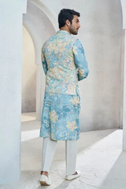 Revaan Nehru Jacket - Powder Blue -Anita Dongre S23B8LF Powder20Blue 3