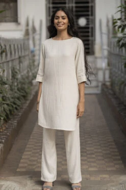 Stroll In The City Coord Set - Off White