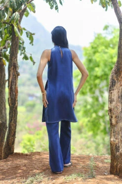 Brooke Incut Coord - Blue -Anita Dongre S23G510C blue 2