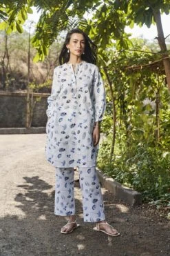 Soothe Tunic Coord - Indigo