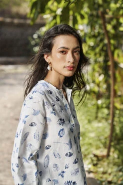 Soothe Tunic Coord - Indigo -Anita Dongre S23G512B indigo 4