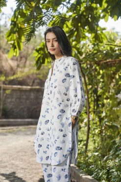 Soothe Tunic Coord - Indigo -Anita Dongre S23G512B indigo 5