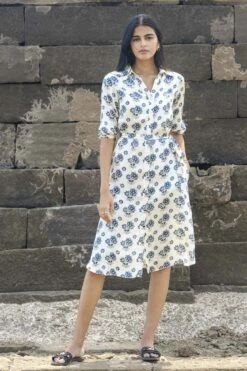 Bloom Tunic Dress - Ecru