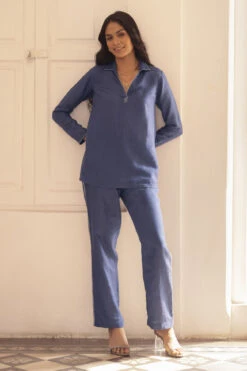 Frolic Coord Set - Indigo