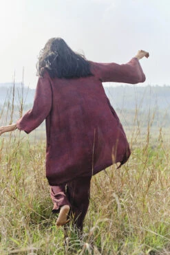 Breeze Overlayer Coord - Brick -Anita Dongre S23G727A 20brick 2