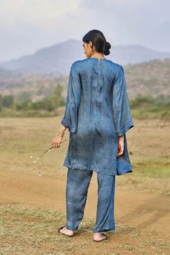 Breeze Overlayer Coord - Indigo Blue -Anita Dongre S23G727A indigo20blue 2