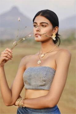 Breeze Overlayer Coord - Indigo Blue -Anita Dongre S23G727A indigo20blue 6