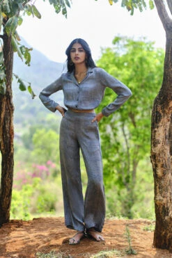 Lakeside Crop Coord - Indigo