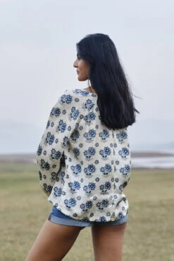 Bloom Drawstring Top - Ecru -Anita Dongre S23G735A ecru 2