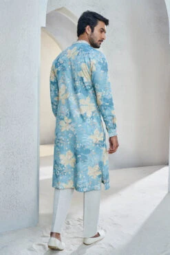 Revaan Kurta - Powder Blue -Anita Dongre S23K11LF Powder20Blue 3