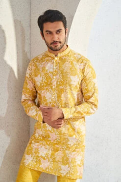 Malhar Kurta - Mustard -Anita Dongre S23K12LF Mustard 4