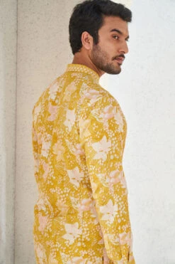 Malhar Kurta - Mustard -Anita Dongre S23K12LF Mustard 5