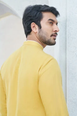Faris Kurta - Mustard 12 Faris Kurta - Mustard -Anita Dongre S23K13CL Mustard 5