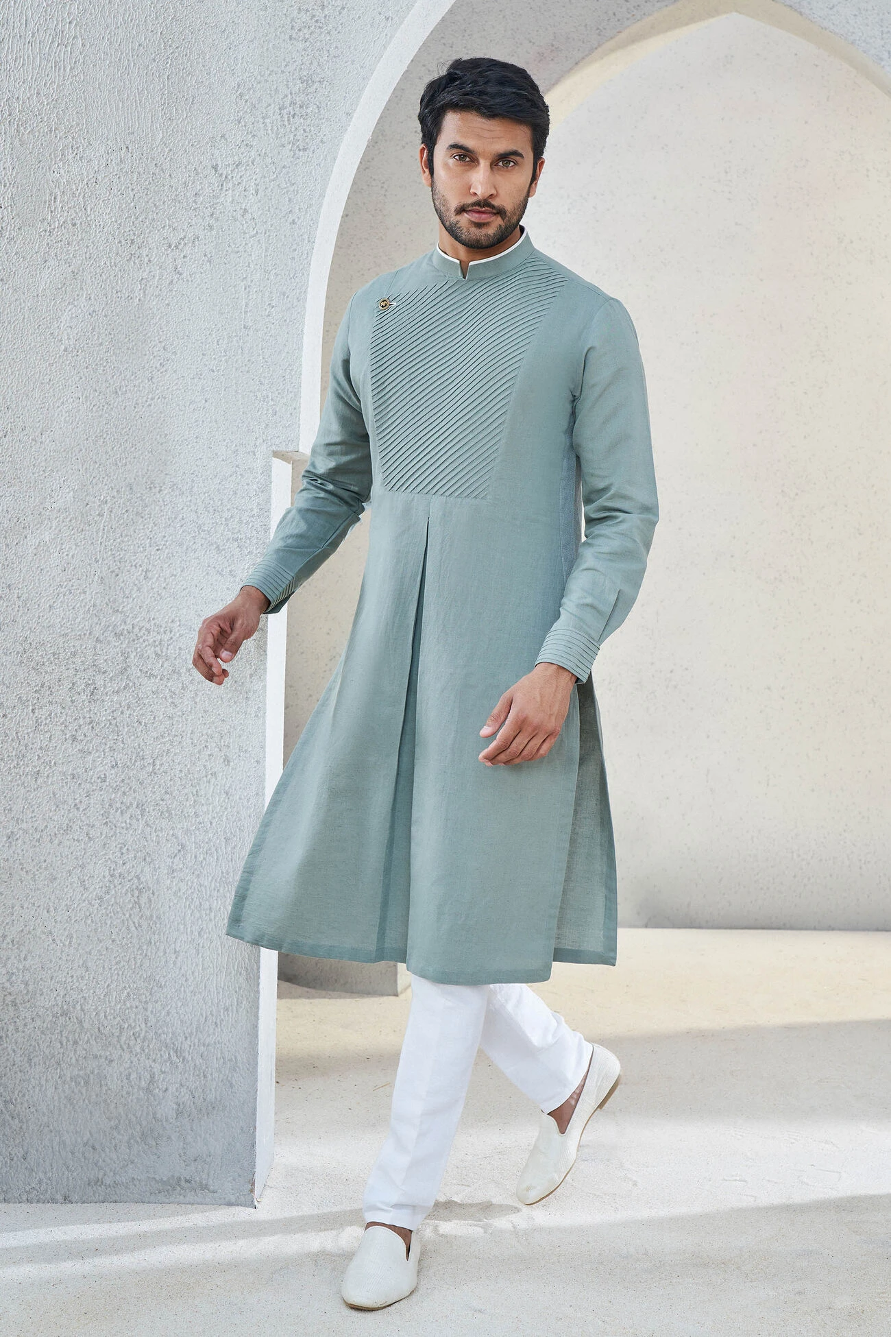 Faris Kurta - Olive 3 Faris Kurta - Olive