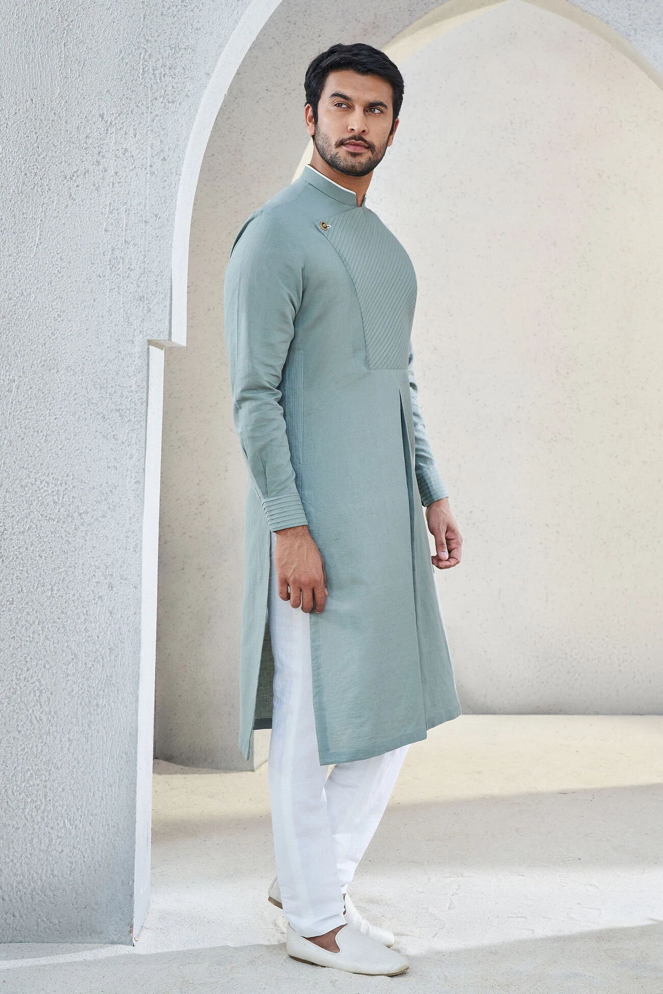 Faris Kurta - Olive 4 Faris Kurta - Olive - Image 2