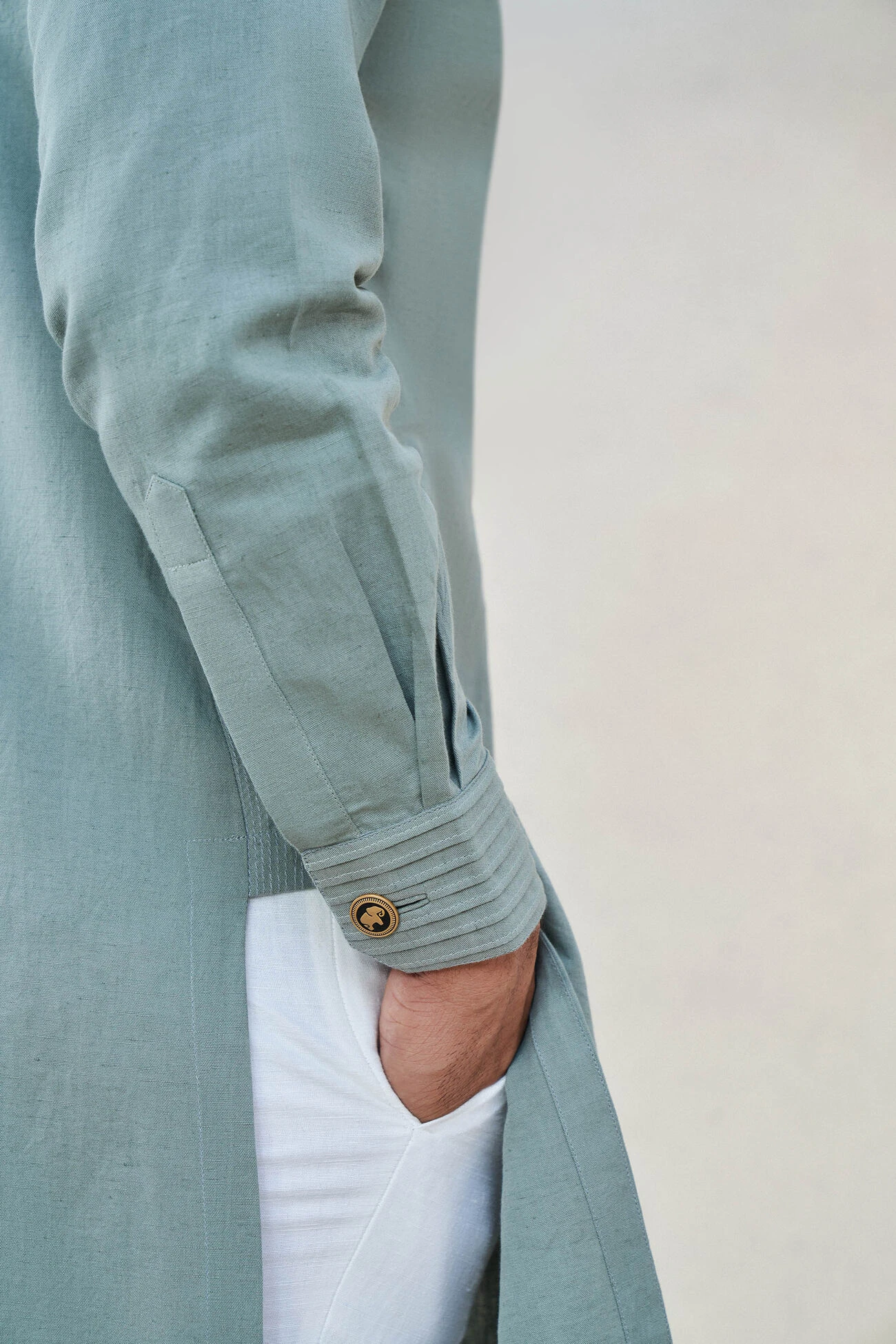 Faris Kurta - Olive 10 Faris Kurta - Olive - Image 8