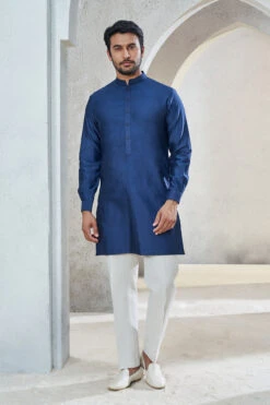 Esam Kurta - Navy Blue