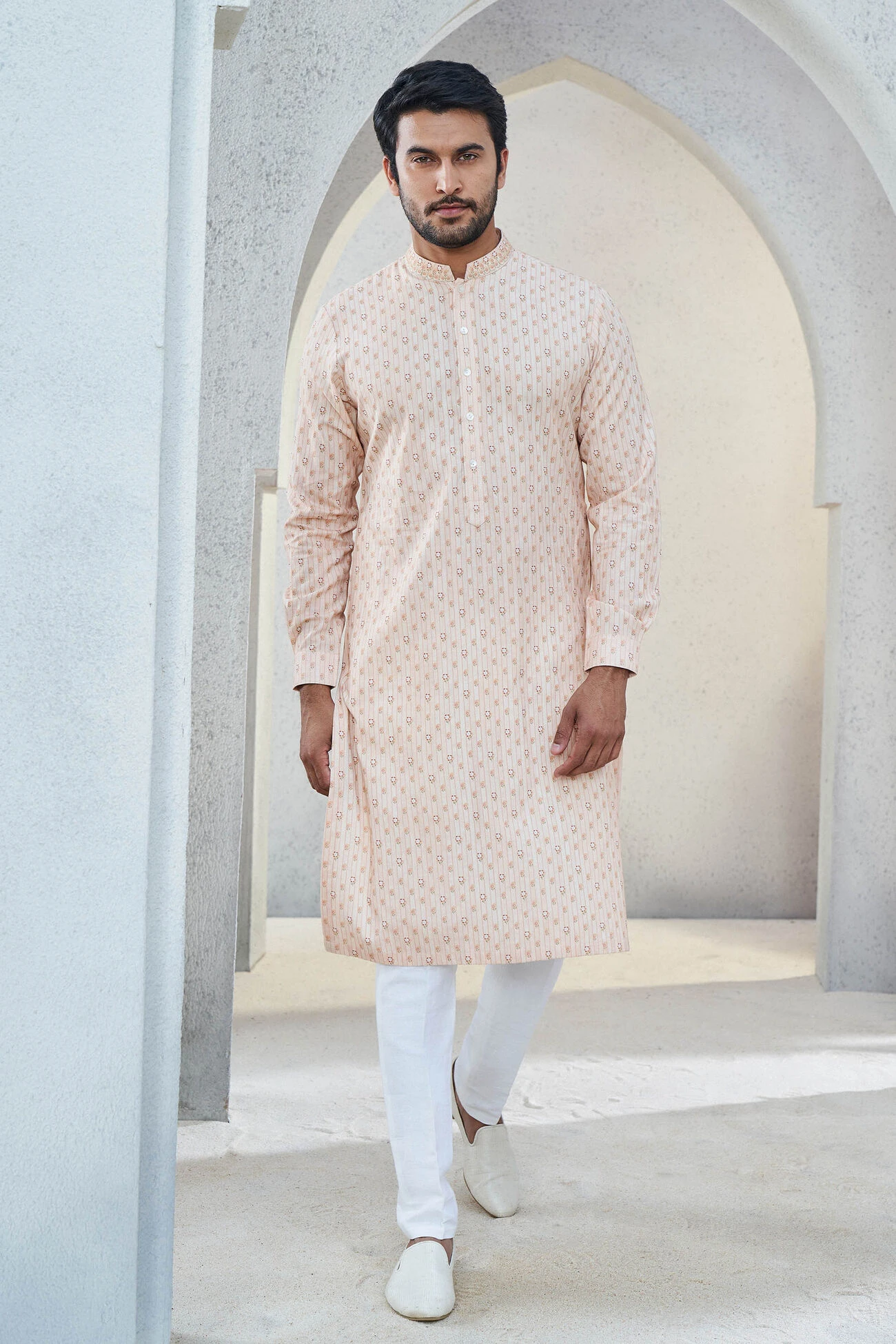 Shray Kurta - Salmon 3 Shray Kurta - Salmon