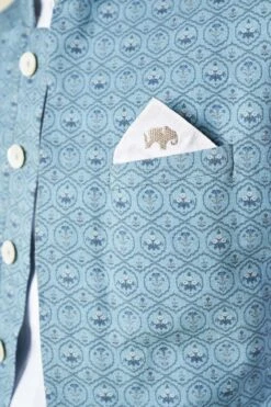 Nimay Nehru Jacket - Blue 15 Nimay Nehru Jacket - Blue -Anita Dongre S23M11B BLUE 8