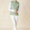 Nimay Nehru Jacket - Green -Anita Dongre S23M11B Green 1