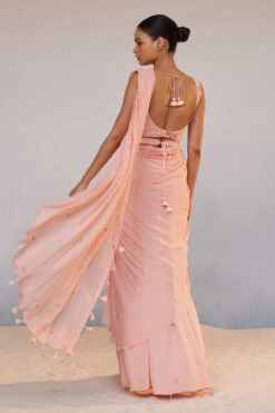 Asterope Saree - Pink 11 Asterope Saree - Pink -Anita Dongre S23MA153 Pink 3