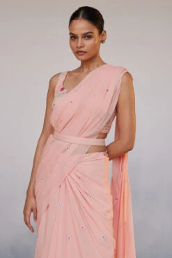 Asterope Saree - Pink 12 Asterope Saree - Pink -Anita Dongre S23MA153 Pink 4