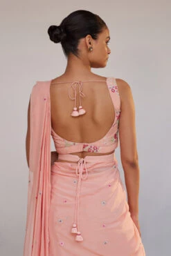 Asterope Saree - Pink 14 Asterope Saree - Pink -Anita Dongre S23MA153 Pink 6