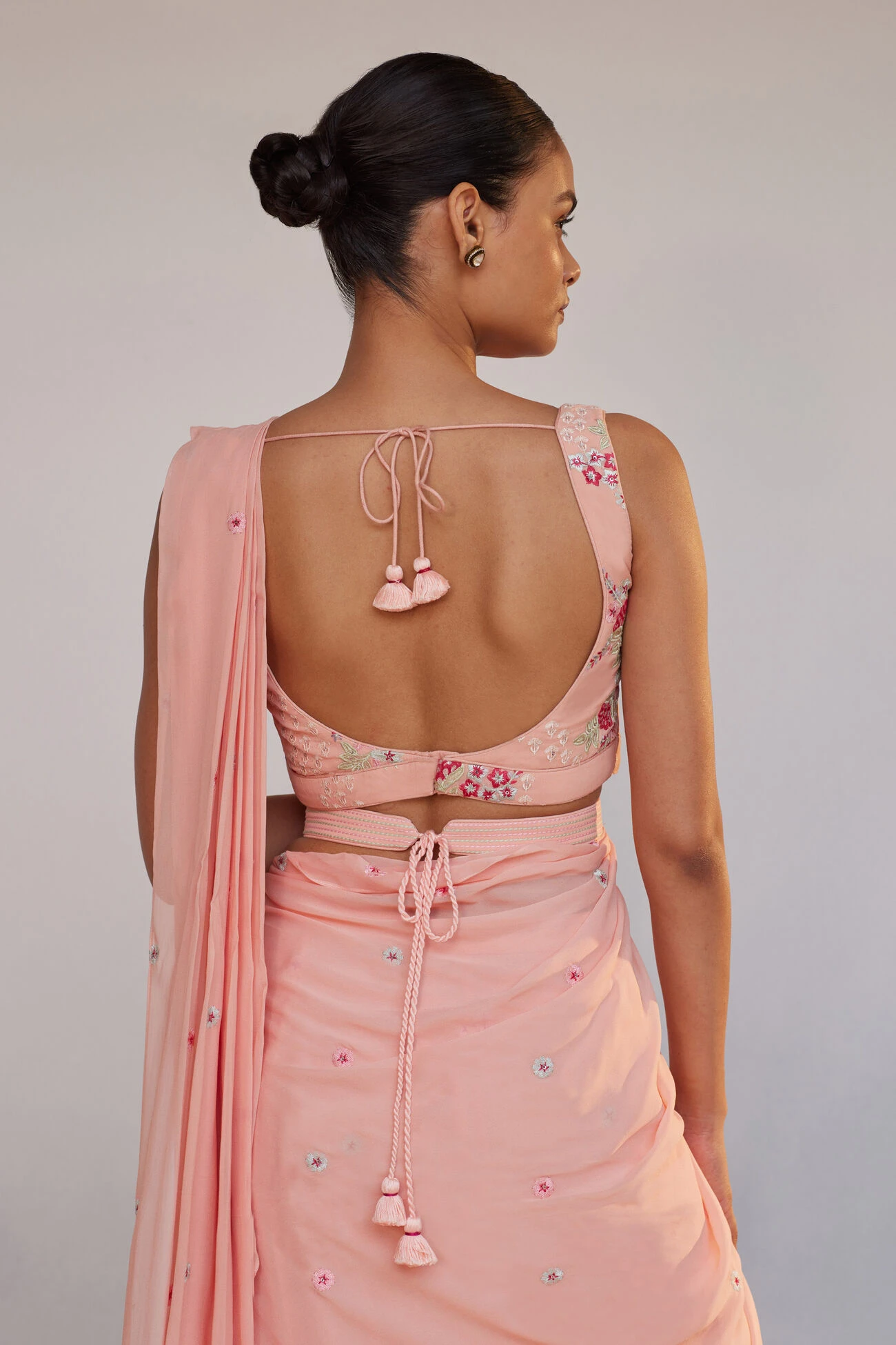 Asterope Saree - Pink 8 Asterope Saree - Pink - Image 6