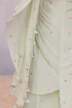 Asterope Saree - Pista 15 Asterope Saree - Pista -Anita Dongre S23MA153 Pista 7