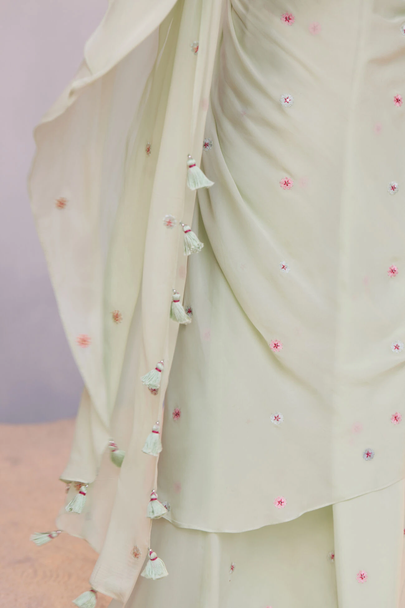 Asterope Saree - Pista 9 Asterope Saree - Pista - Image 7