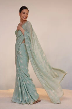 Iqra Saree - Sage -Anita Dongre S23R222A Sage 2