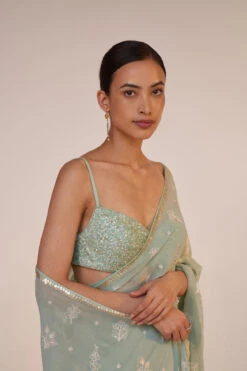 Iqra Saree - Sage -Anita Dongre S23R222A Sage 4